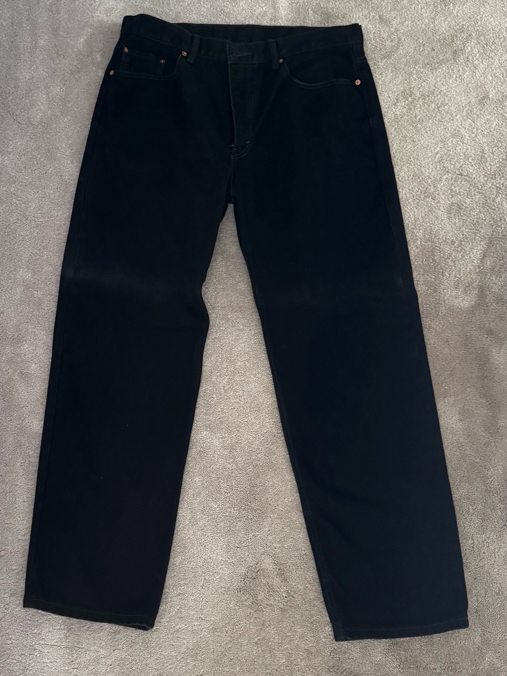 Mens 550 Levis Jeans Black Denim